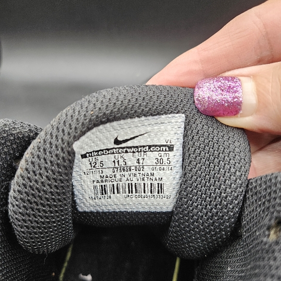 Nike CODE PRO Black, Silver Large Logo, Mens Cleats, Sz 12.5 - Picture 9 of 10